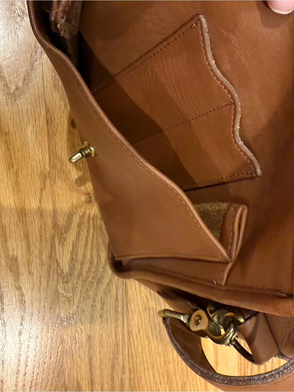 vintage Coach Prescott briefcase in British tan leather 5275